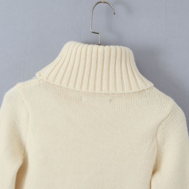 Ribbed turtleneck jumper in soft knit