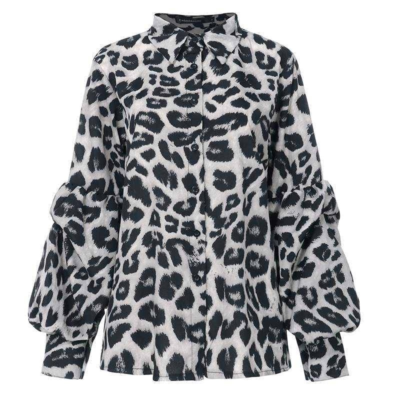 Elegant Women's Seductive Leopard Print Tops