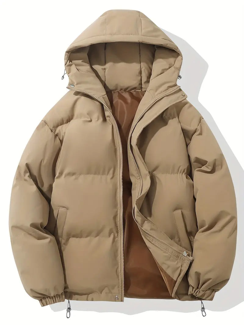 Men's - Winter Puffer Jacket - Warm & Stylish