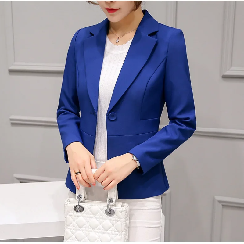 Stylish women's blazer with ankle button fastening