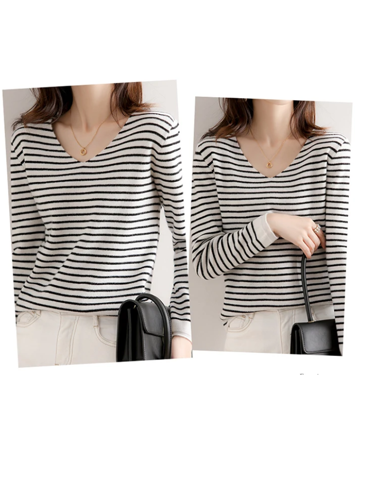 Casual Striped Women's Sweater