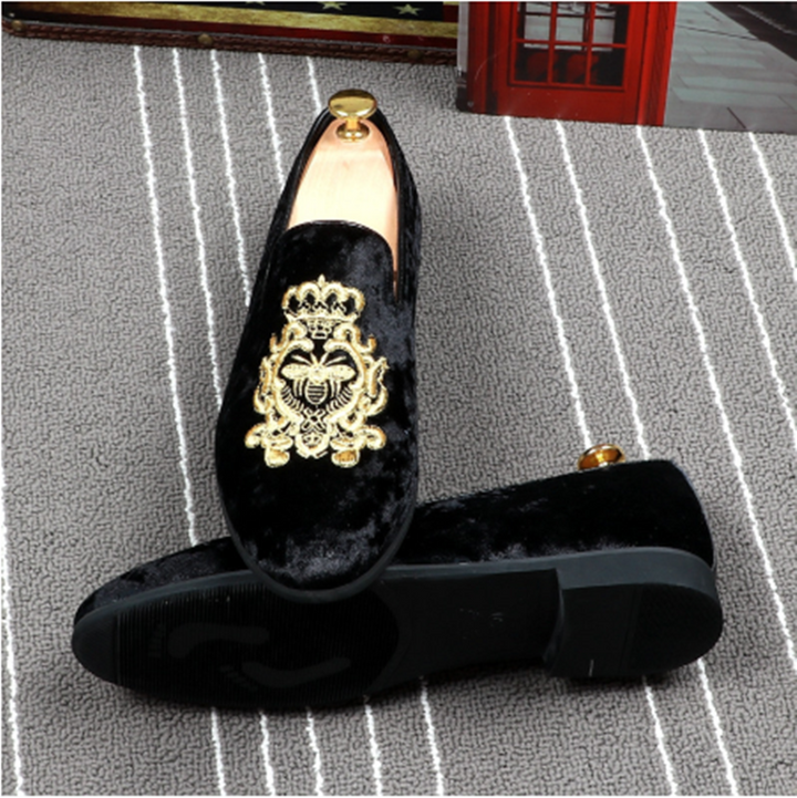 Comfortable Casual Loafers in Korean Style With Embroidery