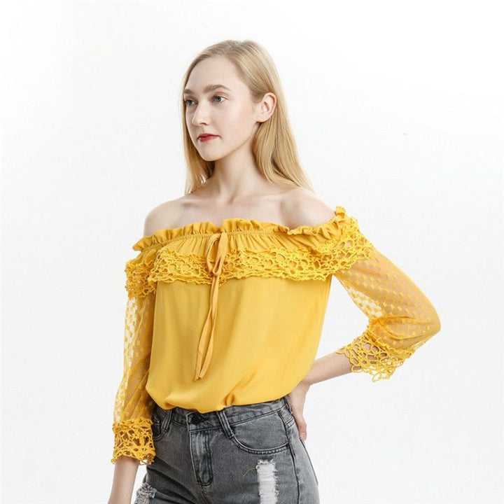 Yellow shirts for women Long sleeve shirt