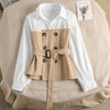 Fashionable Women Korean Loose Spring Two Piece Blouse