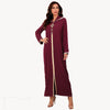 Luxurious Colour Beaded Brick Middle East Robe Dress