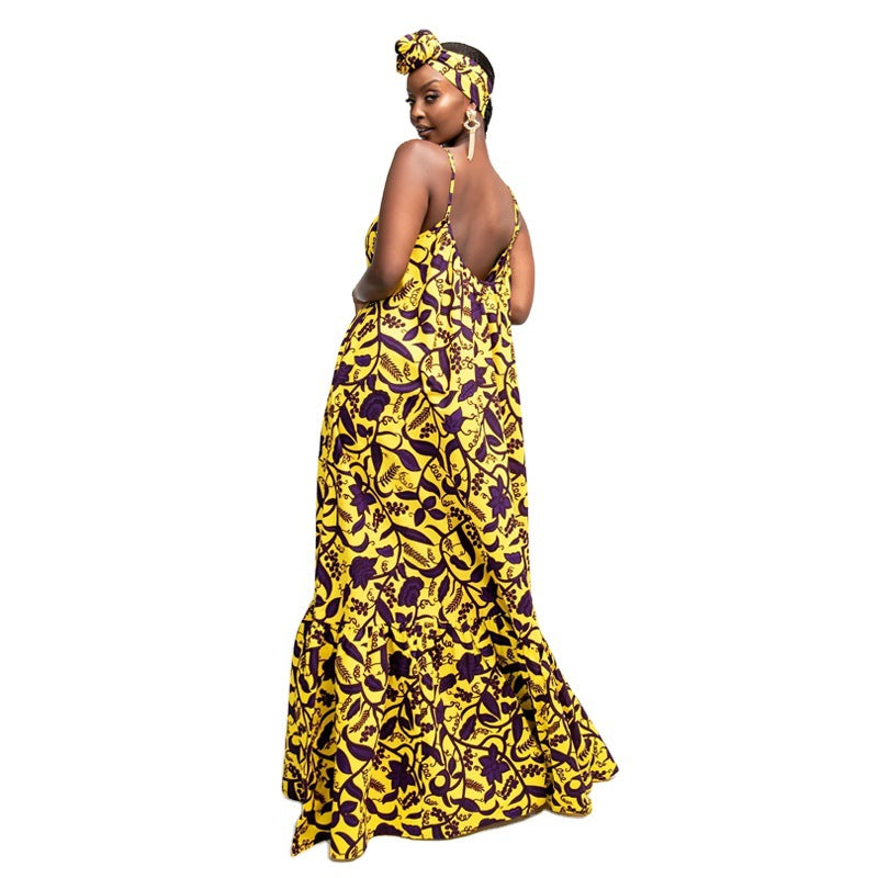 Digital Print Plus Size Ladies Dress