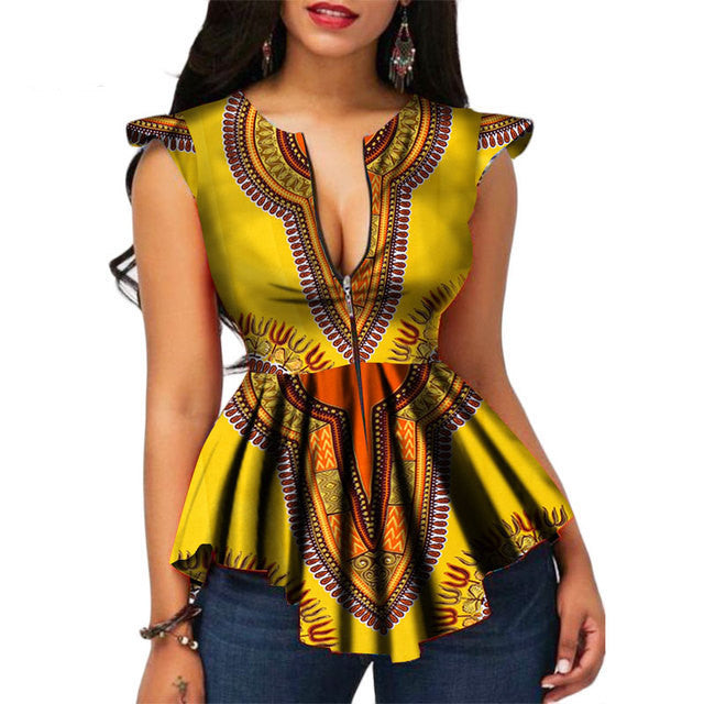 Classy Cotton African ladies' blouse