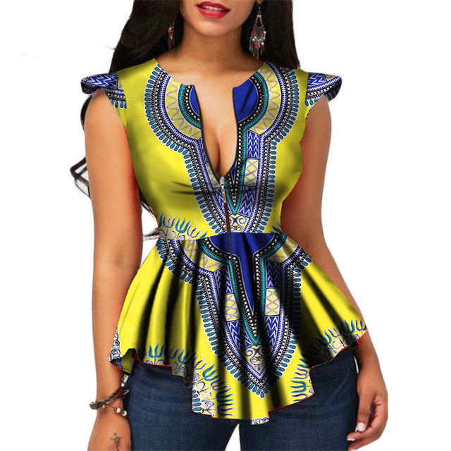 Classy Cotton African ladies' blouse