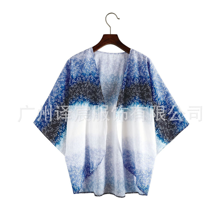 Bohemian blouse sun protection cardigan scarf