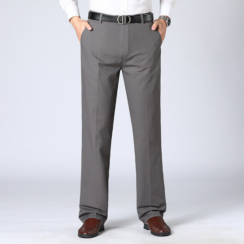 Men's casual business suit trousers with pockets