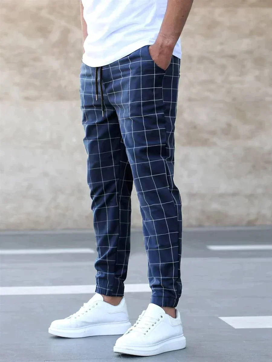 Elegant grid elite trousers