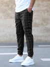 Elegant trousers with grid pattern