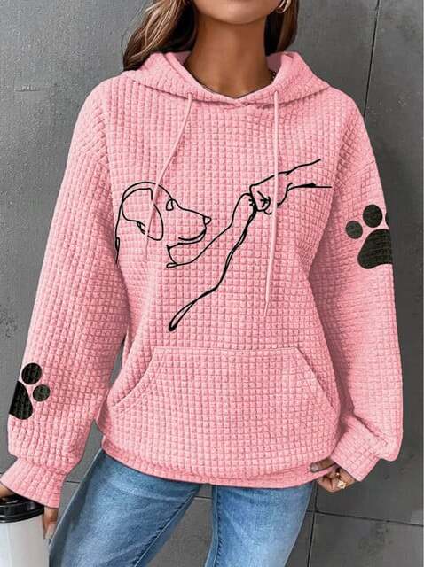 Women's - Cosy Hoodie - Adorable Dog Print
