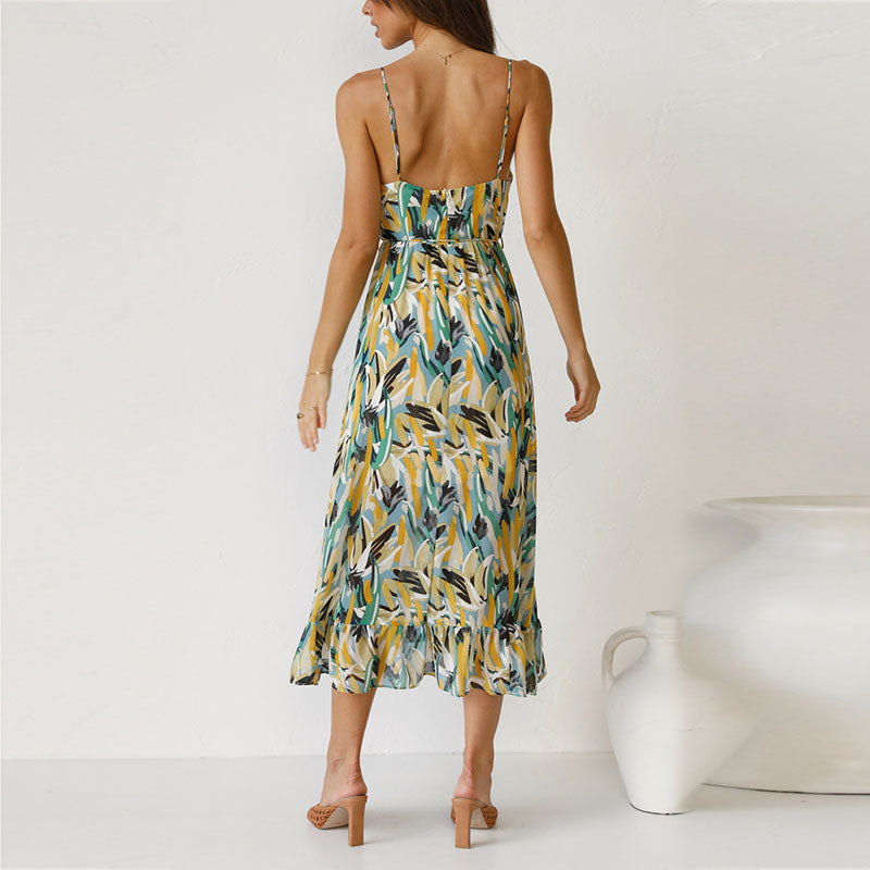 Versatile boho printed dress