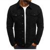 Coloured denim jacket for men