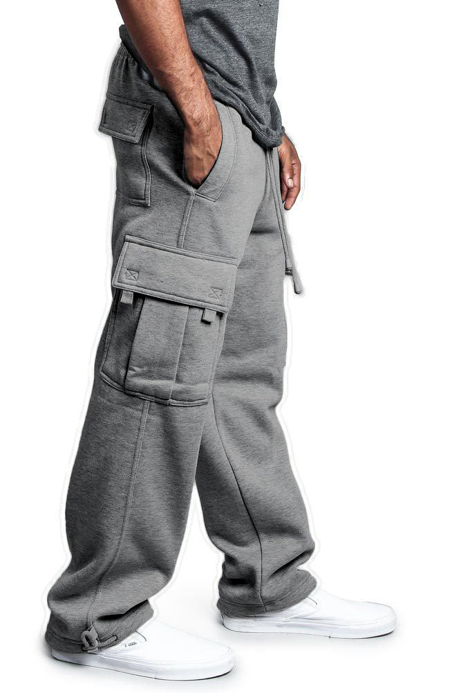 Casual sports multi-pocket trousers