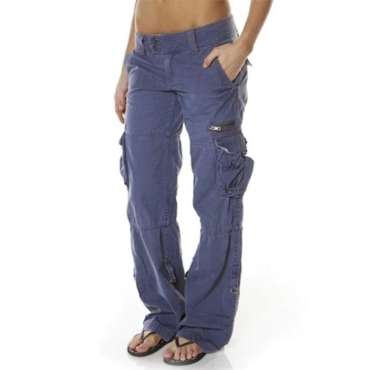 Ladies' cargo trousers with pockets