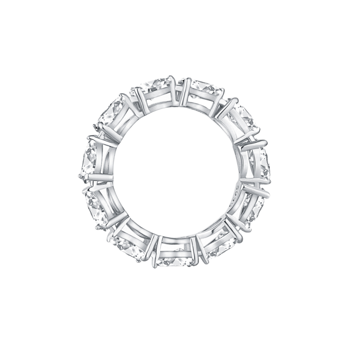 Eternity ring with marquise-cut stones