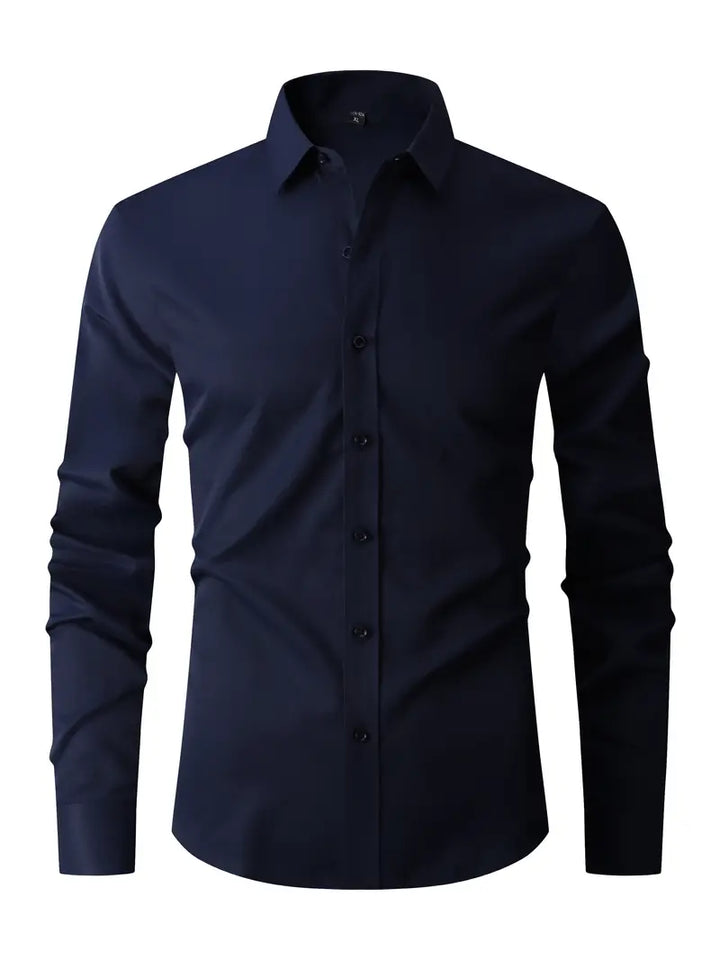 Stylish Long-Sleeved Shirt For Semi-Formal Occasions