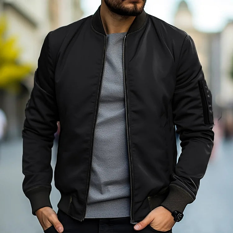 Men - Jacket - Bomber Style - Lightweight Zip