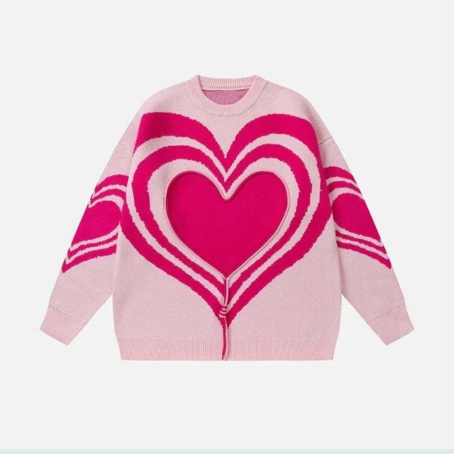 Jumper with a bold heart