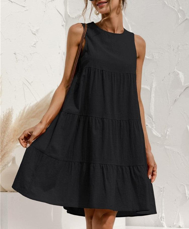 Casual cotton midi dress