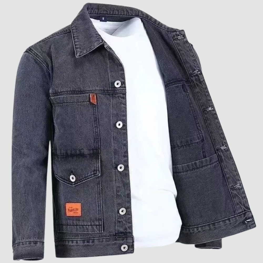 Men's - Jacket - Denim - Classic Style, Comfortable Fit - Stylish Outerwear