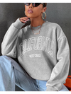 California West Coast sweatshirt with oversized fit - women's jumper