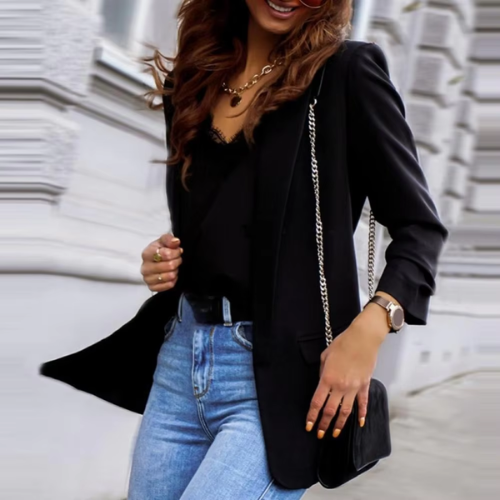 Chic long-sleeved ladies' blazer