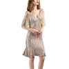 Women's - Elegant Glittering Evening Dress - Stunning Sparkle - Perfect for Formal Events - Women's Fashion