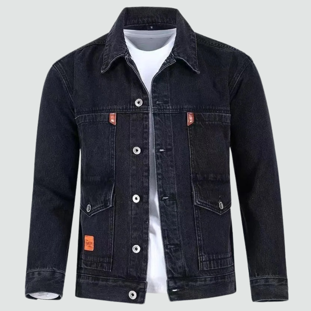 Men's - Jacket - Denim - Classic Style, Comfortable Fit - Stylish Outerwear