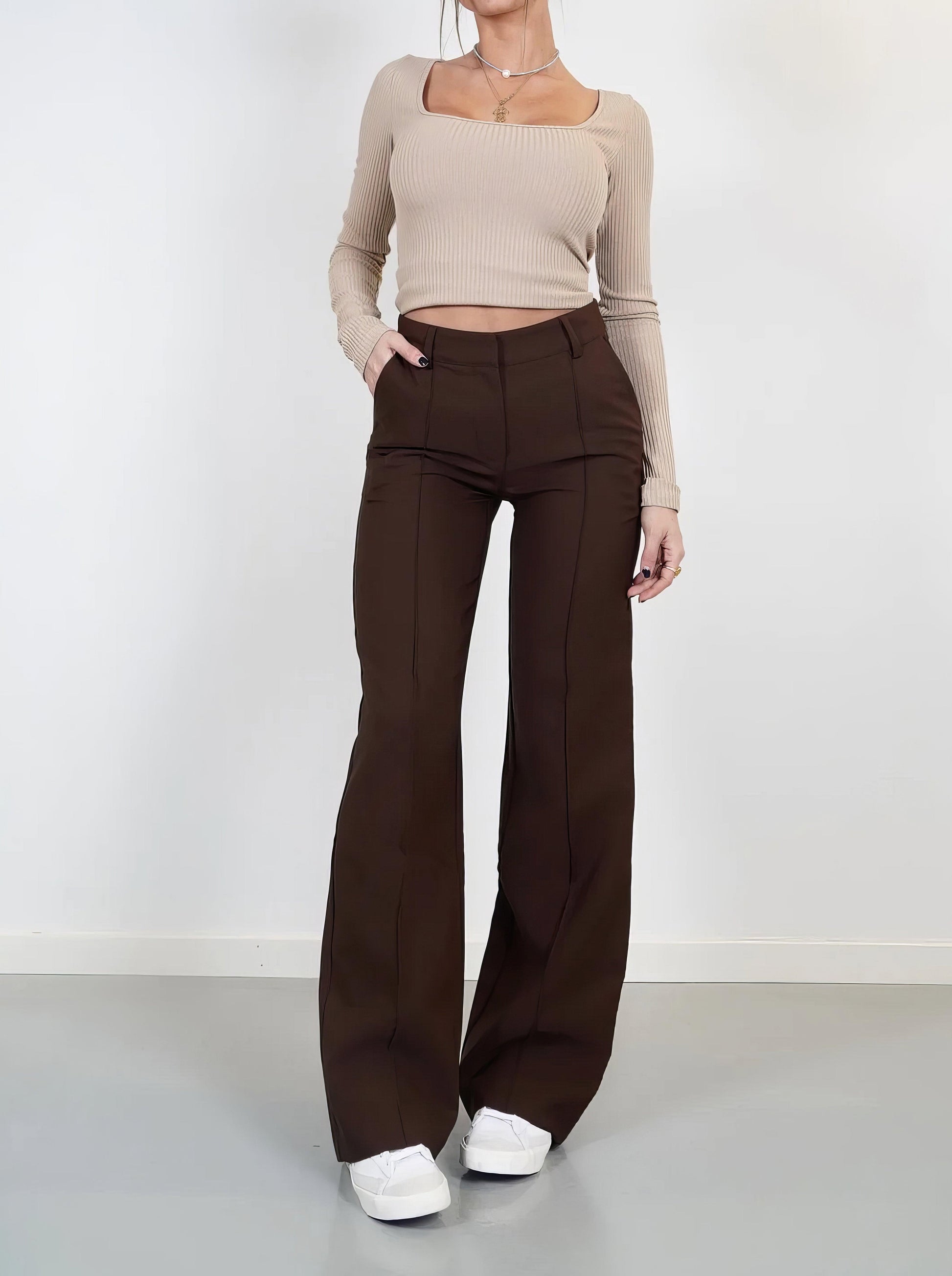 Sophia™ | Flared trousers with high waist