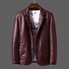 Charming men's leather jacket