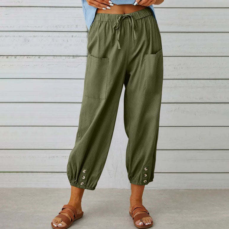 Trousers with wide leg