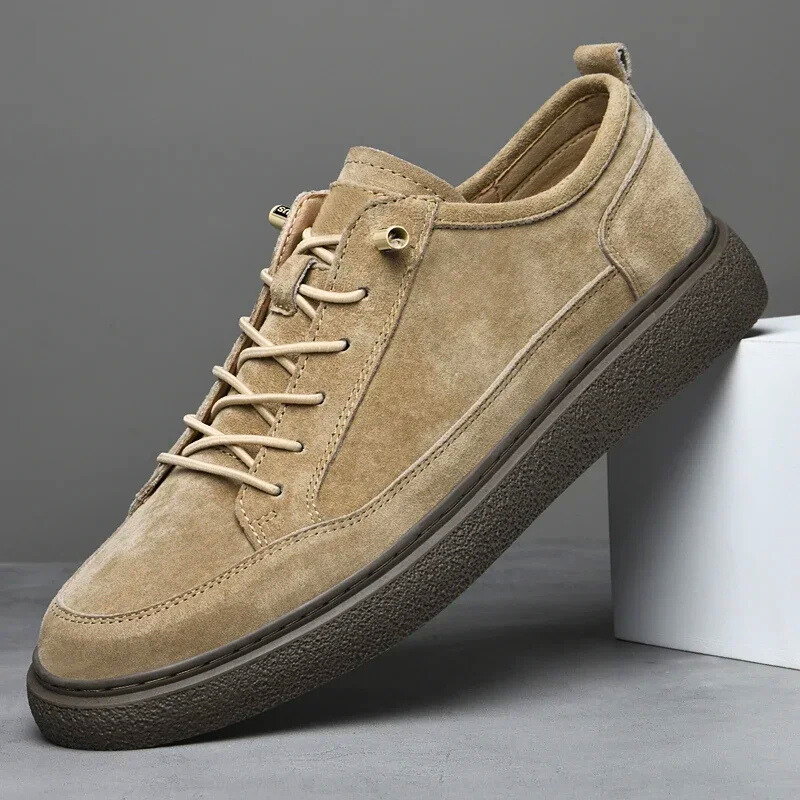 Men's - Suede Sneakers - Stylish & Comfortable - Casual Footwear