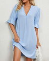 Comfortable Short-Sleeved Dress