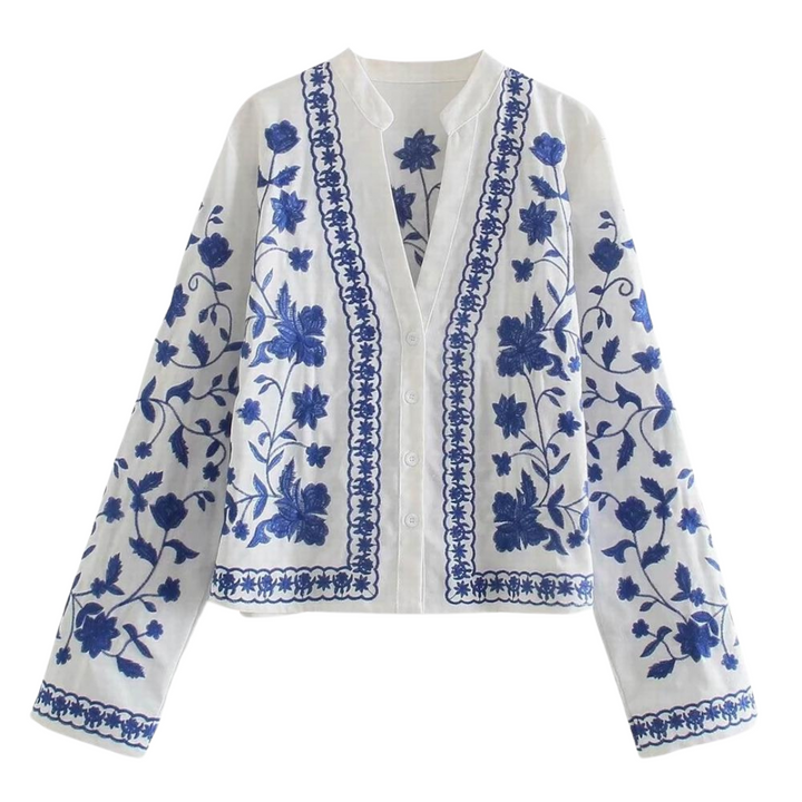 Boho cotton crop jacket