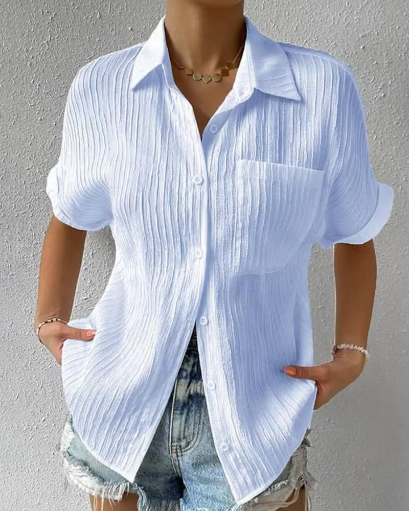 Pleated blouse