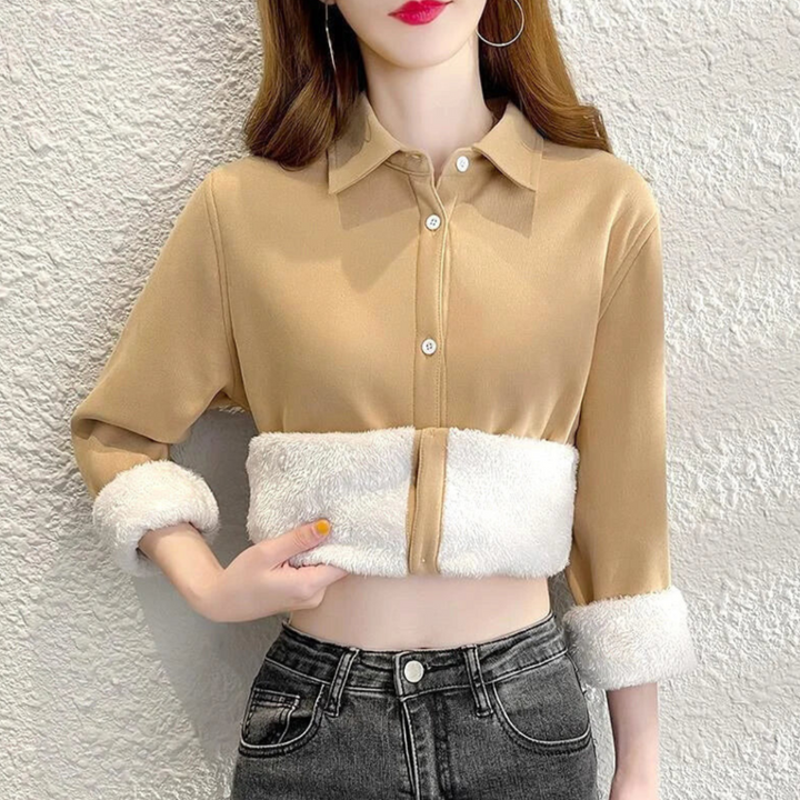 Fleece Elegance blouse