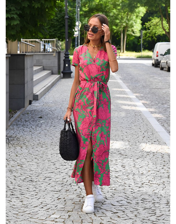 Dress with floral print spring/summer