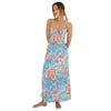 Flowing maxi dress with floral pattern