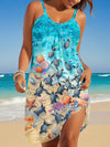Women's - Sleeveless Mini Dress - Patterned Design - Perfect for Summer Outings