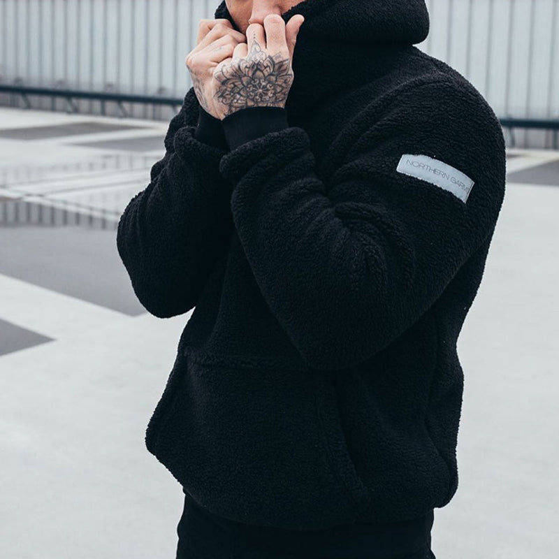 Men - Hoodie - Plush Fabric - Cosy Cold Fit