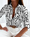 Fashionable printed blouse