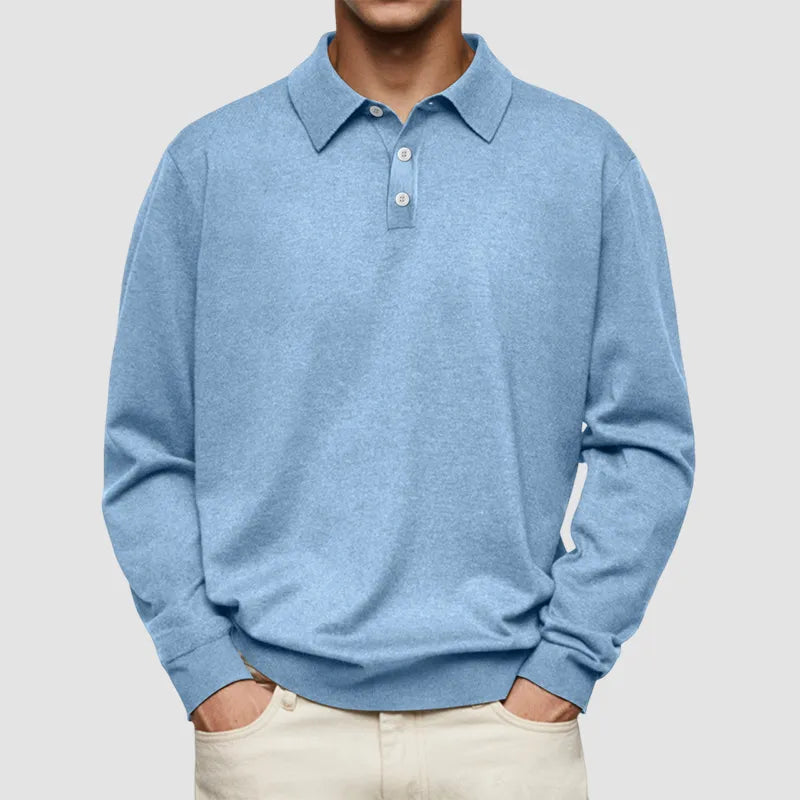 Men's - Polo Shirt - Soft Cotton Blend - Solid Colour - Versatile Casual Style for Every Occasion