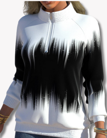 Jumper with high neckline