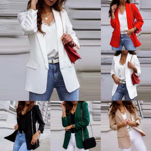 Chic long-sleeved ladies' blazer