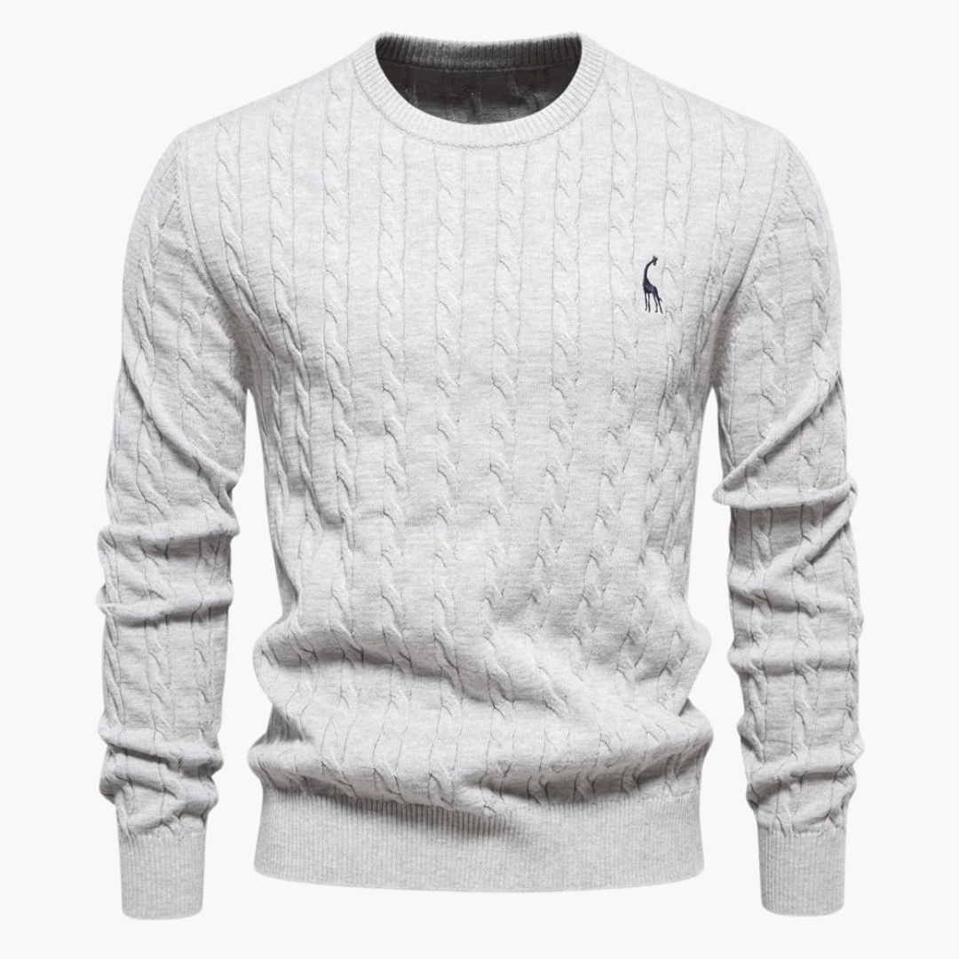 Men's - Sweater - Cable Knit - Soft Comfortable Ponty - Warm Casual Pullover for Effortless Style