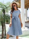 Pleated Dress With Belt