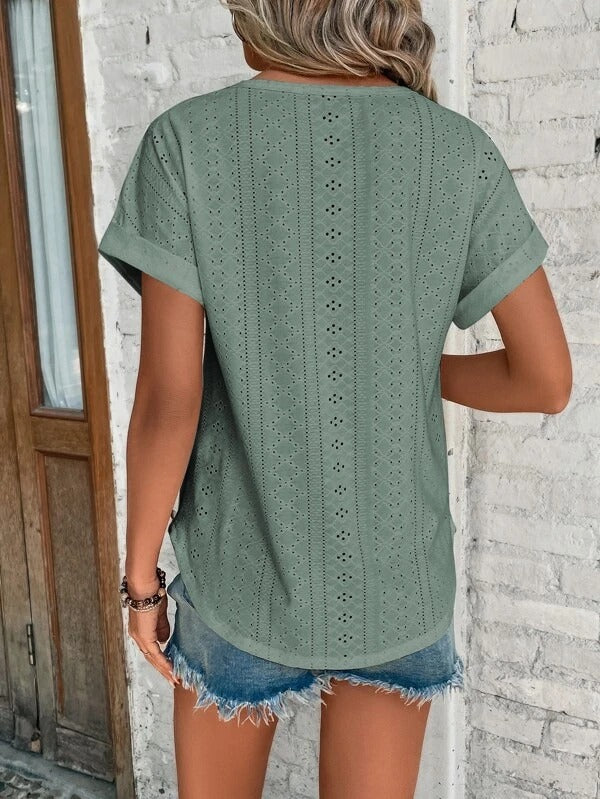 Women's - Elegant T-shirt - Soft Cotton - Stylish Casual Wear for Every Occasion